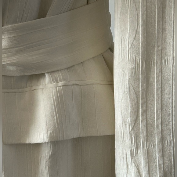 Zara Woman Textured White Blazer Jacket - Picture 6 of 17